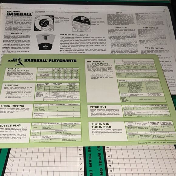Vintage 1966 Big League Baseball A 3M Game Complete - Picture 7 of 12